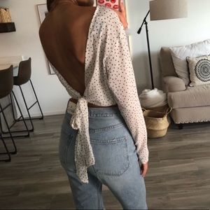 Sabo skirt tie back shirt (like Realisation par)